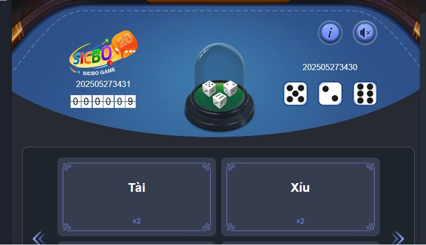 Tham gia Sicbo tại Luck888