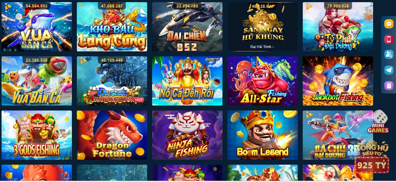 bắn cá online đa dạng game