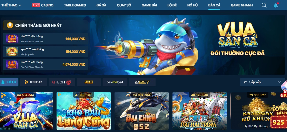 Bắn cá online tại nhà cái Luck888