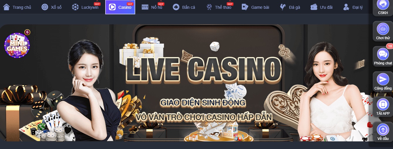 Live Casino tại Luck888